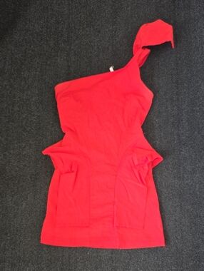 One-Shoulder Red Dress Medium
